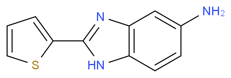 2-(thiophen-2-yl)-1H-1,3-benzodiazol-5-amine_Molecular_structure_CAS_)