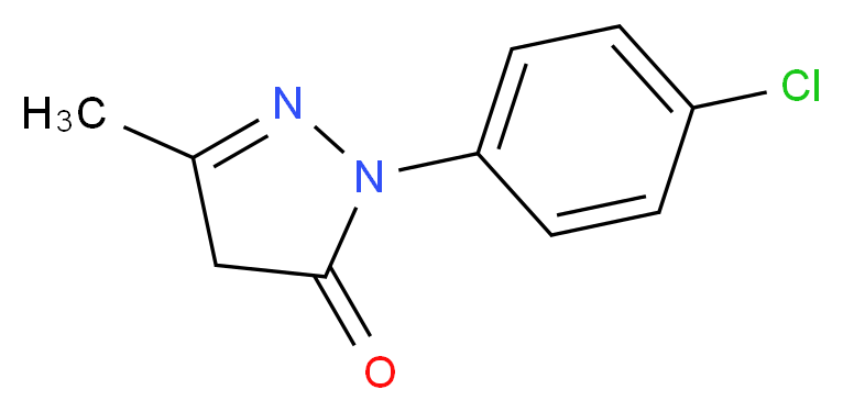1-(4-Chlorophenyl)-3-methyl-2-pyrazolin-5-one_Molecular_structure_CAS_13024-90-3)