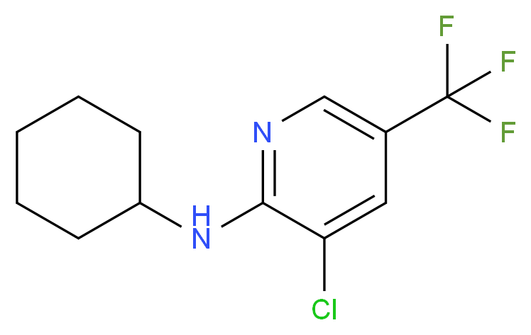 3-Chloro-N-cyclohexyl-5-(trifluoromethyl)-2-pyridinamine_Molecular_structure_CAS_)