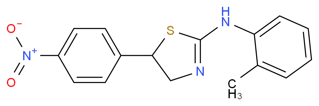 [5-(4-Nitro-phenyl)-4,5-dihydro-thiazol-2-yl]-o-tolyl-amine_Molecular_structure_CAS_)