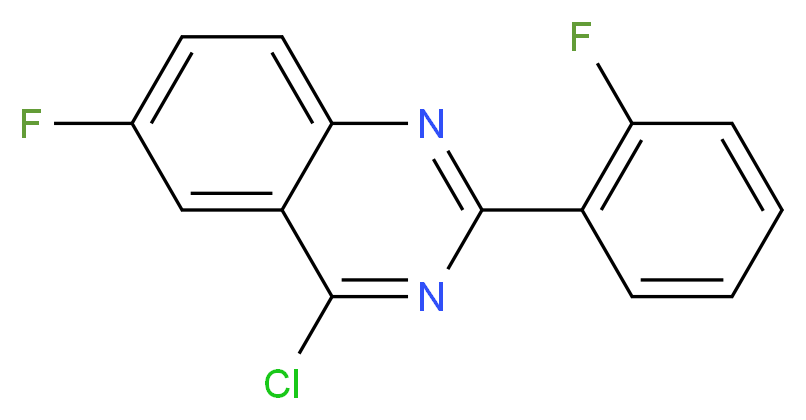 4-CHLORO-6-FLUORO-2-(2-FLUORO-PHENYL)-QUINAZOLINE_Molecular_structure_CAS_885277-47-4)