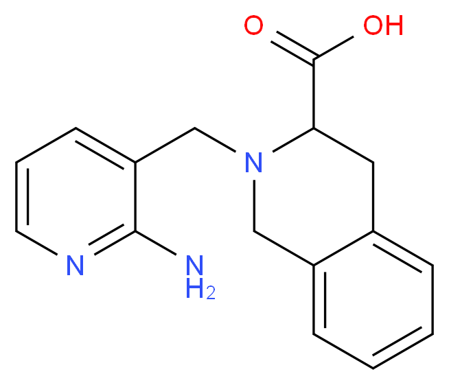 2-[(2-aminopyridin-3-yl)methyl]-1,2,3,4-tetrahydroisoquinoline-3-carboxylic acid_Molecular_structure_CAS_)