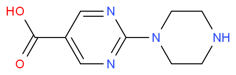 2-PIPERAZIN-1-YLPYRIMIDINE-5-CARBOXYLIC ACID_Molecular_structure_CAS_)
