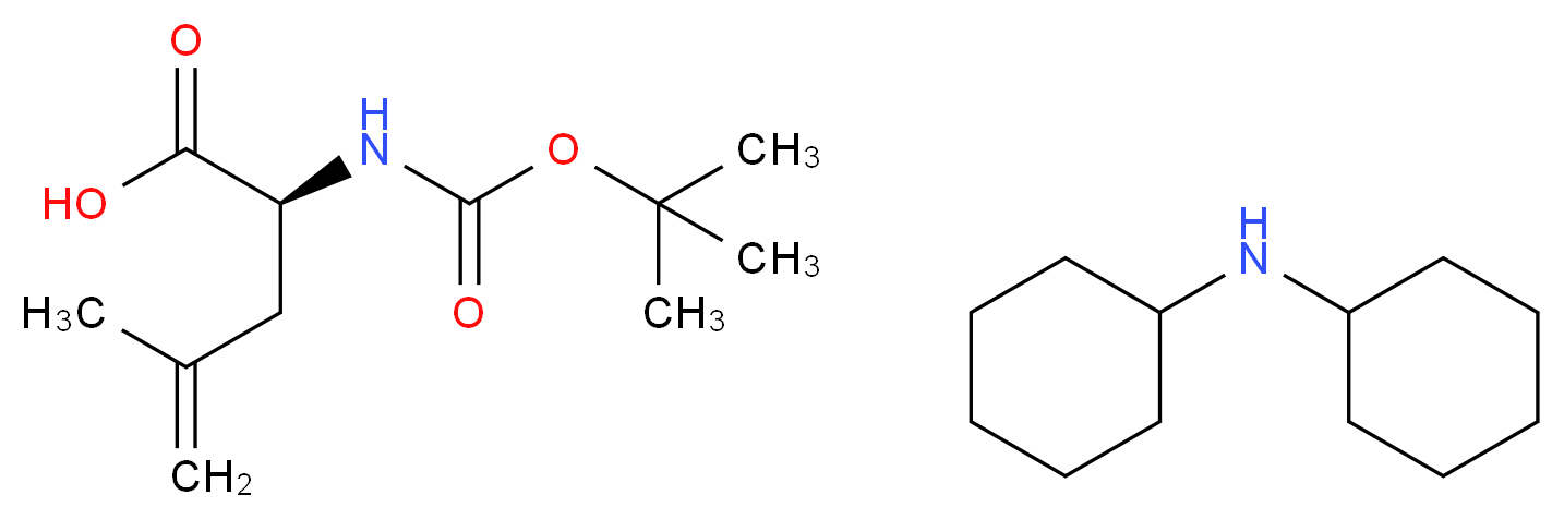 Boc-4,5-dehydro-Leu-OH (dicyclohexylammonium) salt_Molecular_structure_CAS_87720-54-5)