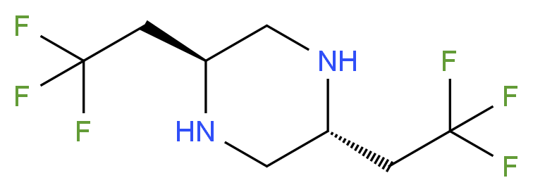 (2S,5R)-2,5-BIS-(2,2,2-TRIFLUORO-ETHYL)-PIPERAZINE_Molecular_structure_CAS_)