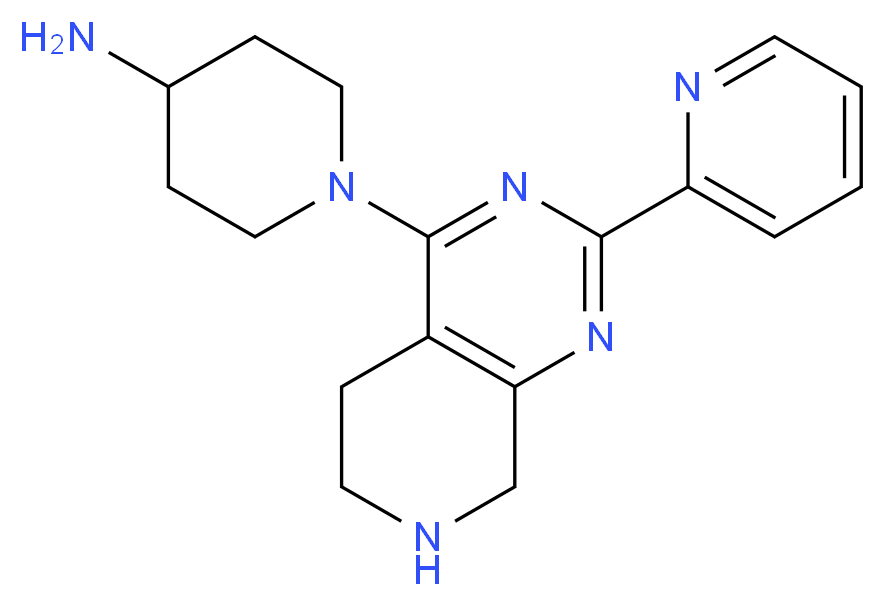 1-(2-pyridin-2-yl-5,6,7,8-tetrahydropyrido[3,4-d]pyrimidin-4-yl)piperidin-4-amine_Molecular_structure_CAS_)