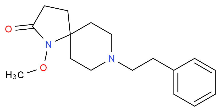 1-methoxy-8-(2-phenylethyl)-1,8-diazaspiro[4.5]decan-2-one_Molecular_structure_CAS_)