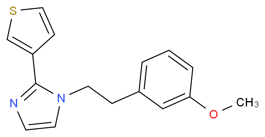 1-[2-(3-methoxyphenyl)ethyl]-2-(3-thienyl)-1H-imidazole_Molecular_structure_CAS_)