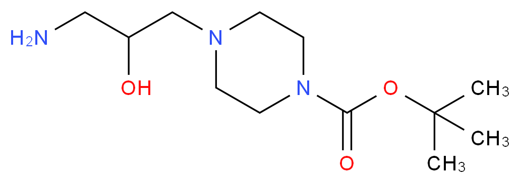 4-(3-Amino-2-hydroxy-propyl)-piperazine-1-carboxylic acid tert-butyl ester_Molecular_structure_CAS_811841-98-2)
