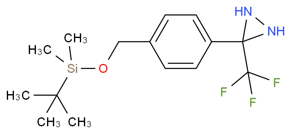 4-[3-(Trifluoromethyl)-3H-diaziridine]benzyl Alcohol tert-Butyl(dimethyl)silyl Ether_Molecular_structure_CAS_87736-83-2)