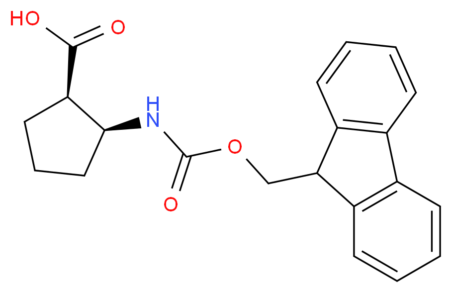 (1R,2S)-Fmoc-2-amino-1-cyclopentanecarboxylic acid_Molecular_structure_CAS_)