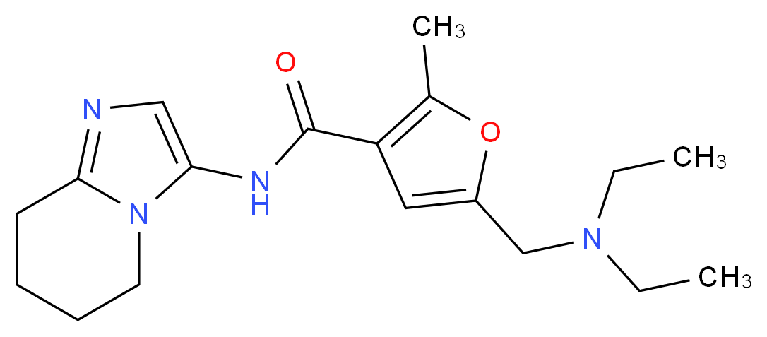 5-[(diethylamino)methyl]-2-methyl-N-(5,6,7,8-tetrahydroimidazo[1,2-a]pyridin-3-yl)-3-furamide_Molecular_structure_CAS_)