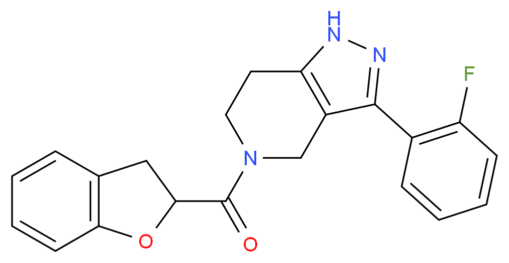 5-(2,3-dihydro-1-benzofuran-2-ylcarbonyl)-3-(2-fluorophenyl)-4,5,6,7-tetrahydro-1H-pyrazolo[4,3-c]pyridine_Molecular_structure_CAS_)