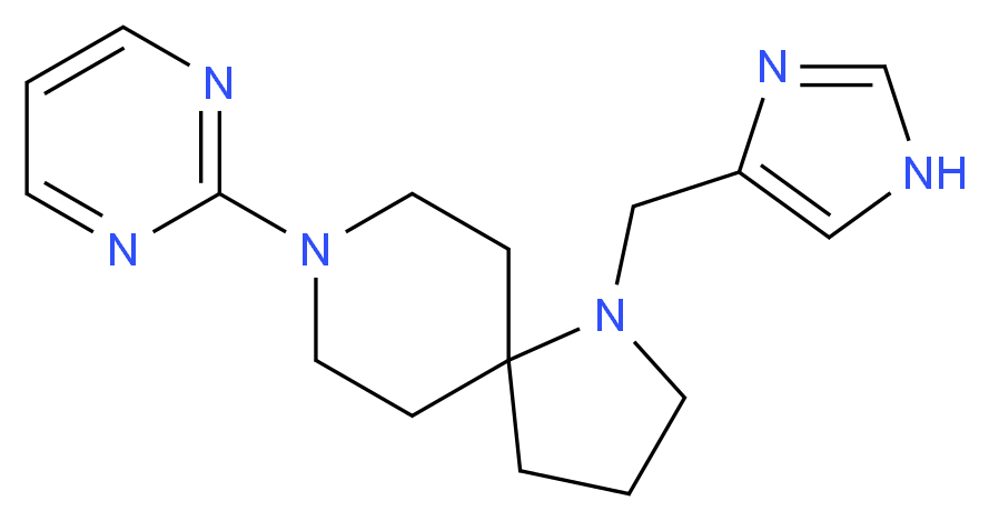1-(1H-imidazol-4-ylmethyl)-8-(2-pyrimidinyl)-1,8-diazaspiro[4.5]decane_Molecular_structure_CAS_)