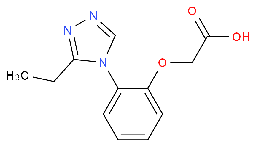 [2-(3-Ethyl-[1,2,4]triazol-4-yl)-phenoxy]-acetic acid_Molecular_structure_CAS_)