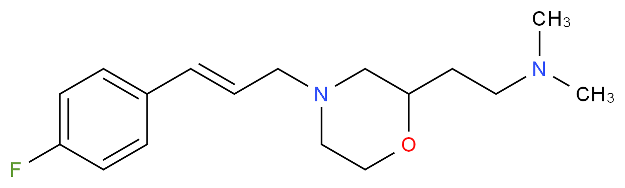 (2-{4-[(2E)-3-(4-fluorophenyl)-2-propen-1-yl]-2-morpholinyl}ethyl)dimethylamine_Molecular_structure_CAS_)