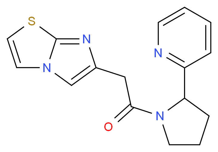 6-{2-oxo-2-[2-(2-pyridinyl)-1-pyrrolidinyl]ethyl}imidazo[2,1-b][1,3]thiazole_Molecular_structure_CAS_)