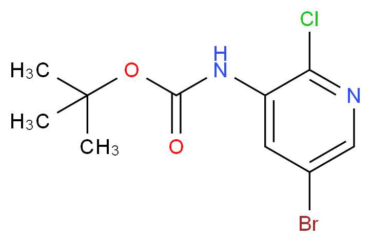 tert-Butyl (5-bromo-2-chloropyridin-3-yl)carbamate_Molecular_structure_CAS_193888-15-2)