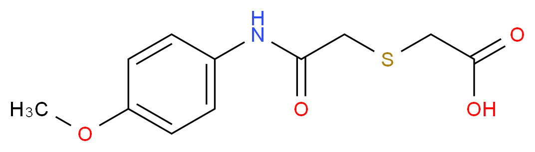 [(4-Methoxy-phenylcarbamoyl)-methylsulfanyl]-acetic acid_Molecular_structure_CAS_)