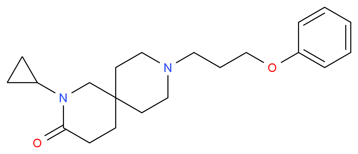 2-cyclopropyl-9-(3-phenoxypropyl)-2,9-diazaspiro[5.5]undecan-3-one_Molecular_structure_CAS_)