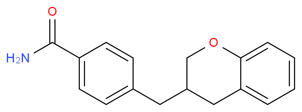 4-(3,4-dihydro-2H-chromen-3-ylmethyl)benzamide_Molecular_structure_CAS_)