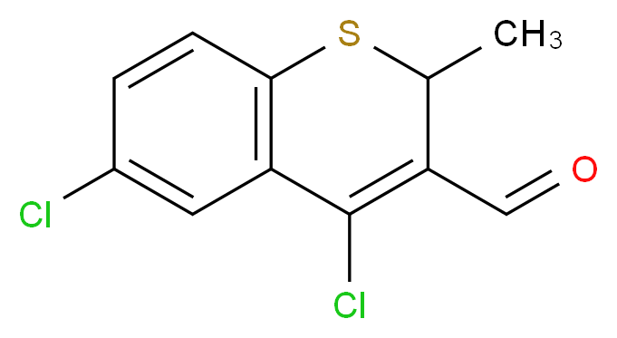 4,6-dichloro-2-methyl-2H-1-benzothiine-3-carboxaldehyde_Molecular_structure_CAS_)
