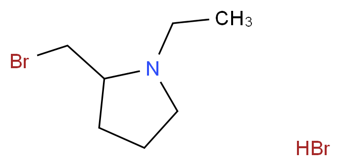 2-(Bromomethyl)-1-ethylpyrrolidine hydrobromide_Molecular_structure_CAS_)