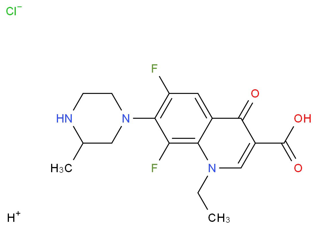 Lomefloxacin hydrochloride_Molecular_structure_CAS_98079-52-8)