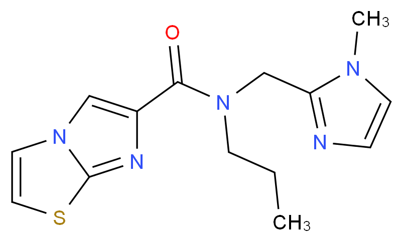 N-[(1-methyl-1H-imidazol-2-yl)methyl]-N-propylimidazo[2,1-b][1,3]thiazole-6-carboxamide_Molecular_structure_CAS_)