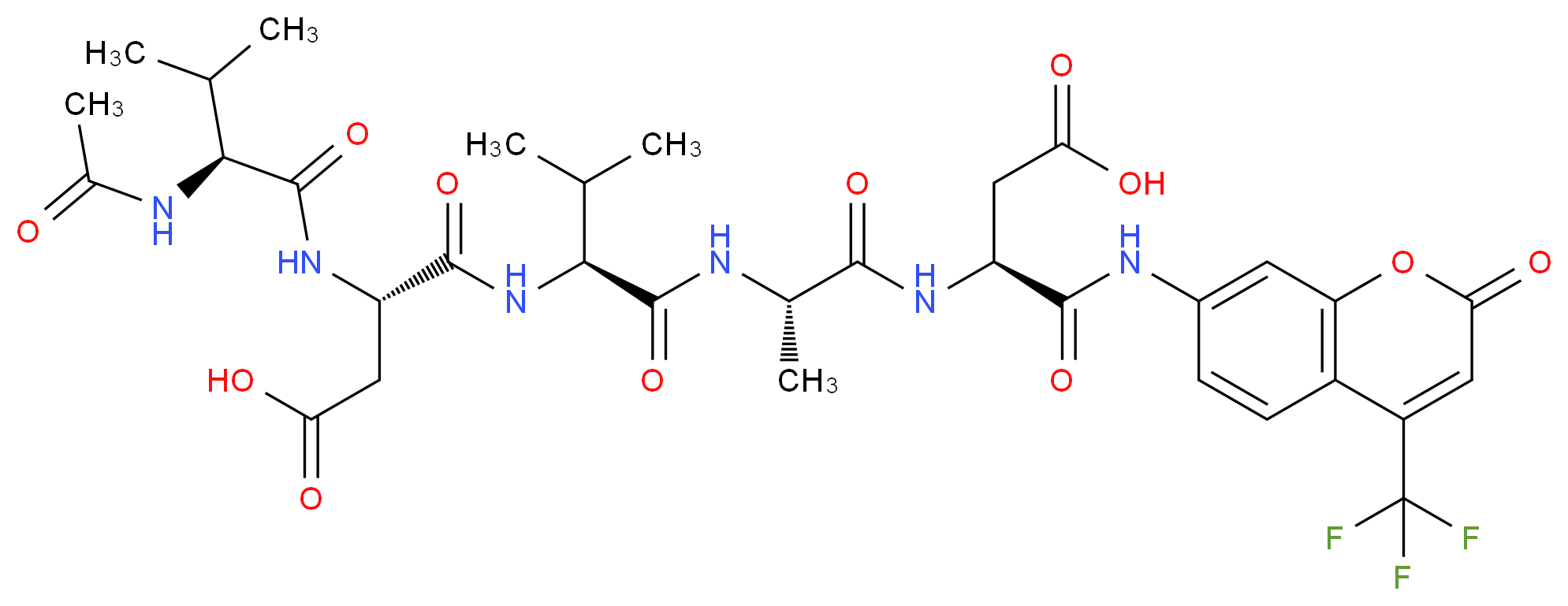 N-Acetyl-Val-Asp-Val-Ala-Asp-7-amido-4-trifluoromethylcoumarin_Molecular_structure_CAS_)