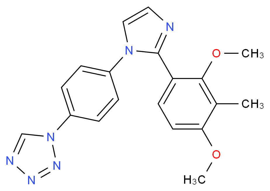 1-{4-[2-(2,4-dimethoxy-3-methylphenyl)-1H-imidazol-1-yl]phenyl}-1H-tetrazole_Molecular_structure_CAS_)