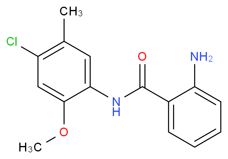 2-Amino-N-(4-chloro-2-methoxy-5-methyl-phenyl)-benzamide_Molecular_structure_CAS_)