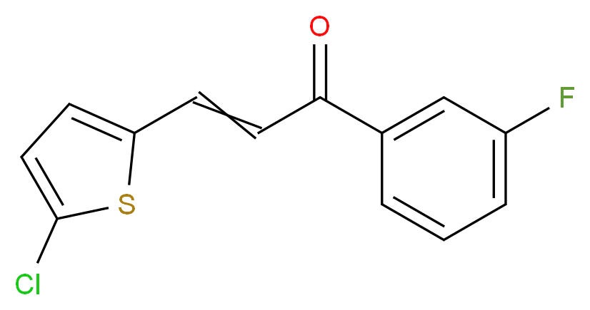 3-(5-chloro-2-thienyl)-1-(3-fluorophenyl)prop-2-en-1-one_Molecular_structure_CAS_)