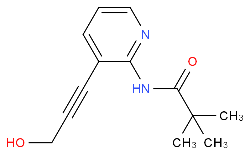 N-(3-(3-Hydroxyprop-1-ynyl)pyridin-2-yl)pivalamide_Molecular_structure_CAS_)