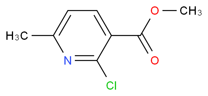 2-Chloro-6-methyl-nicotinic acid methyl ester_Molecular_structure_CAS_)