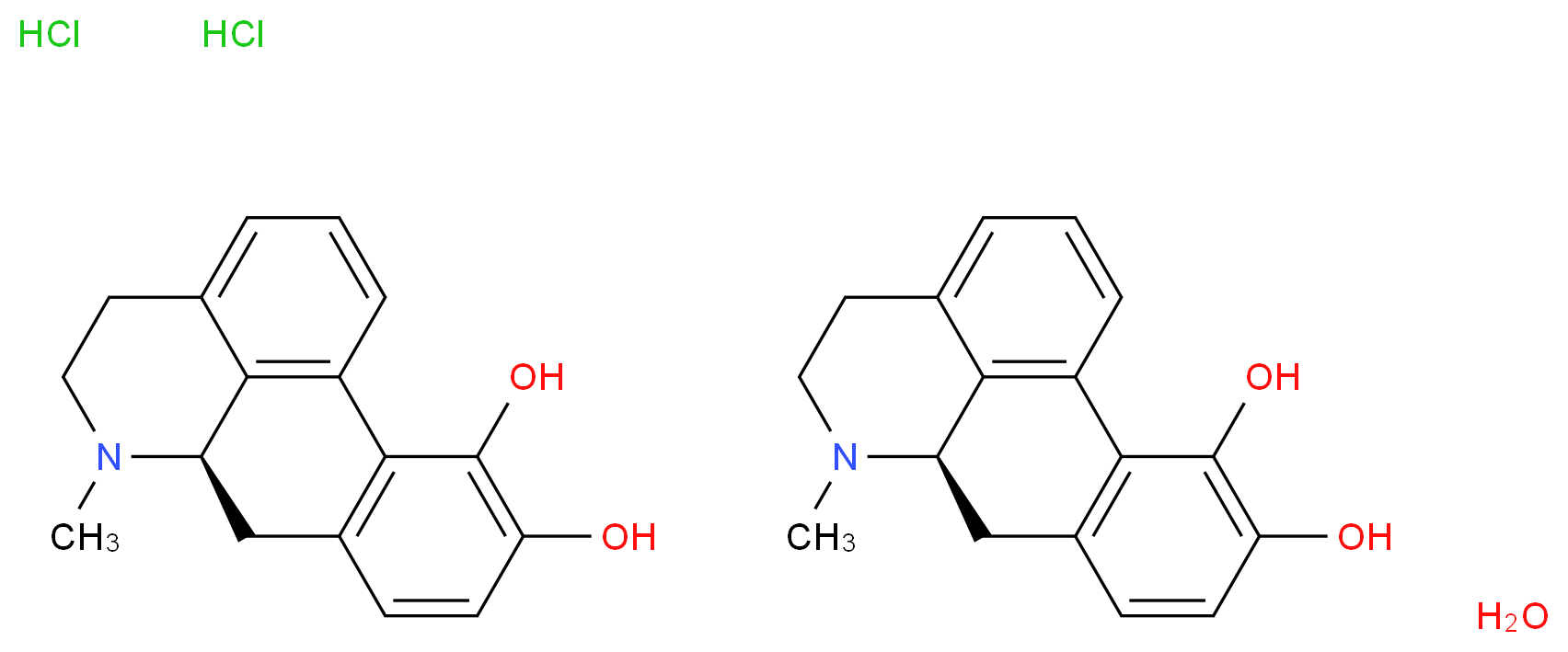 R-(-)-Apomorphine hydrochloride hemihydrate_Molecular_structure_CAS_41372-20-7)