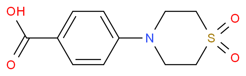 4-(1,1-dioxo-1lambda~6~,4-thiazinan-4-yl)benzenecarboxylic acid_Molecular_structure_CAS_451485-62-4)