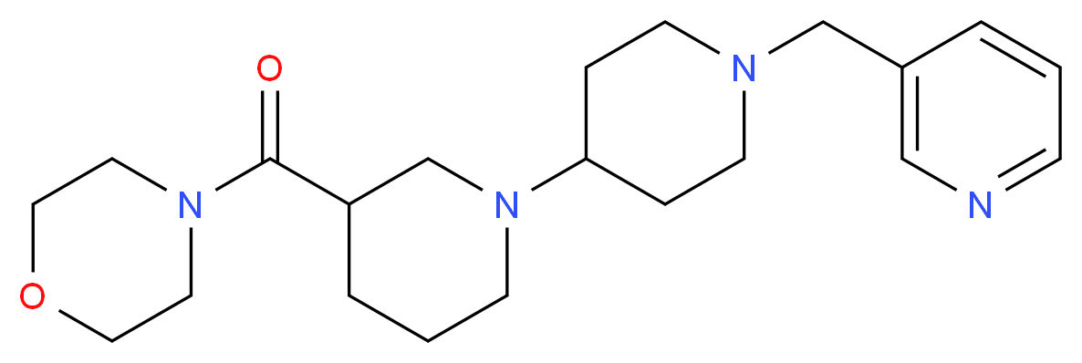 3-(morpholin-4-ylcarbonyl)-1'-(pyridin-3-ylmethyl)-1,4'-bipiperidine_Molecular_structure_CAS_)