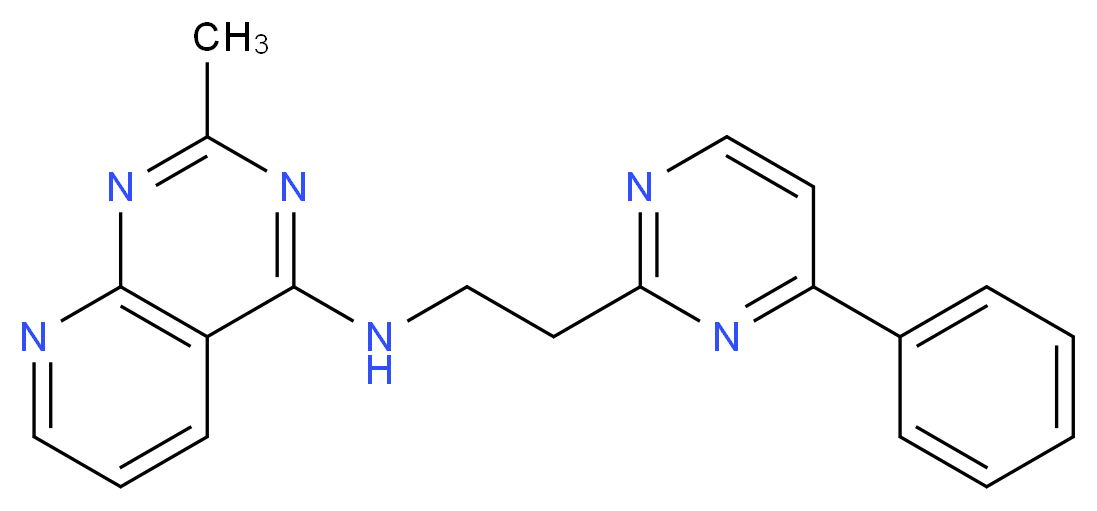 2-methyl-N-[2-(4-phenylpyrimidin-2-yl)ethyl]pyrido[2,3-d]pyrimidin-4-amine_Molecular_structure_CAS_)