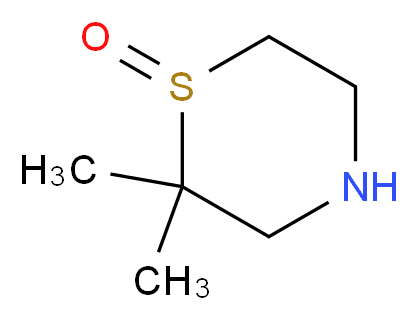 2,2-dimethylthiomorpholine 1-oxide_Molecular_structure_CAS_)
