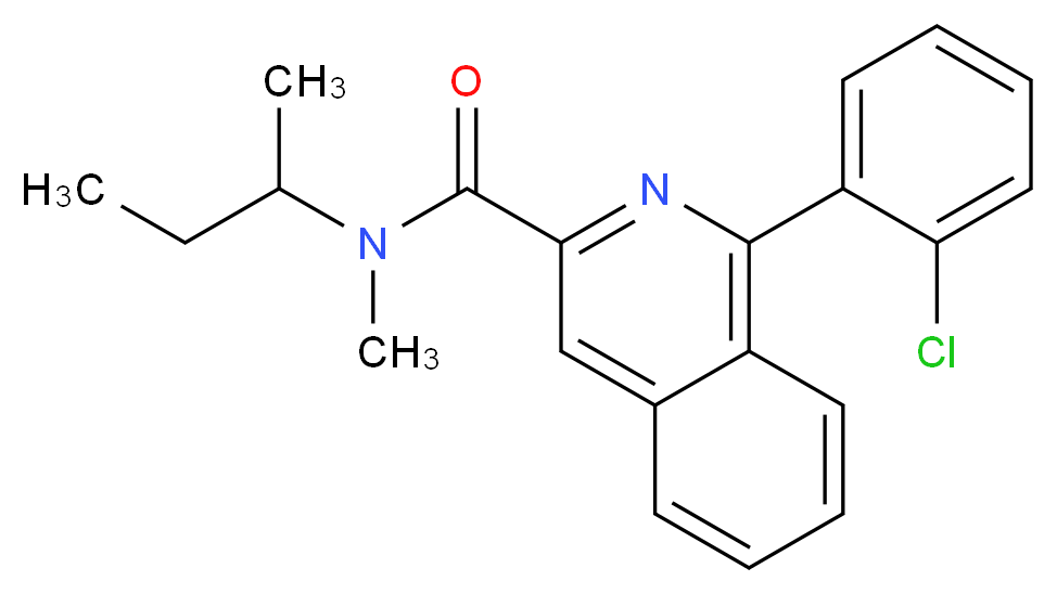 1-(2-CHLOROPHENYL)-N-METHYL-N-(1-METHYLPROPYL)-3-ISOQUINOLINECARBOXAMIDE_Molecular_structure_CAS_85532-75-8)