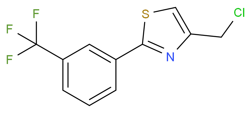 4-(Chloromethyl)-2-[3-(trifluoromethyl)phenyl]-1,3-thiazole_Molecular_structure_CAS_)