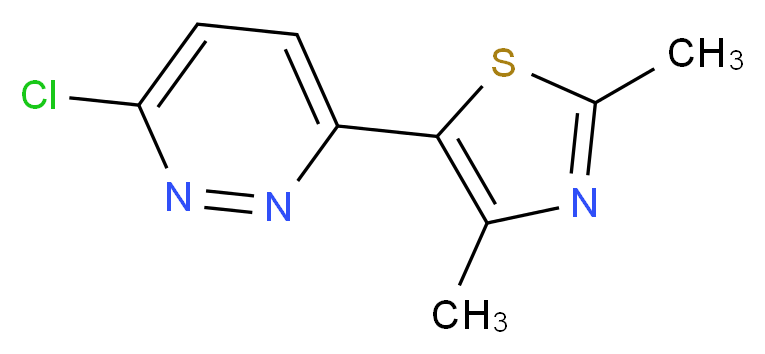 3-chloro-6-(2,4-dimethyl-1,3-thiazol-5-yl)pyridazine_Molecular_structure_CAS_)