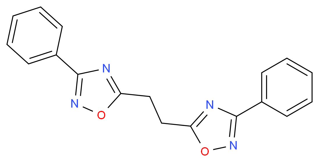 3-Phenyl-5-[2-(3-phenyl-1,2,4-oxadiazol-5-yl)-ethyl]-1,2,4-oxadiazole_Molecular_structure_CAS_)