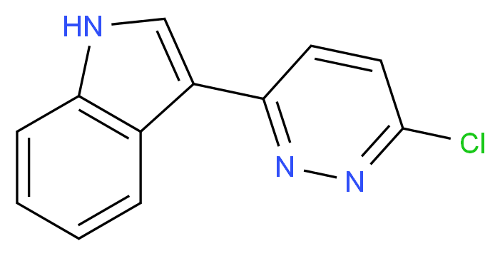 3-(6-Chloro-3-pyridazinyl)-1H-indole_Molecular_structure_CAS_129287-26-9)