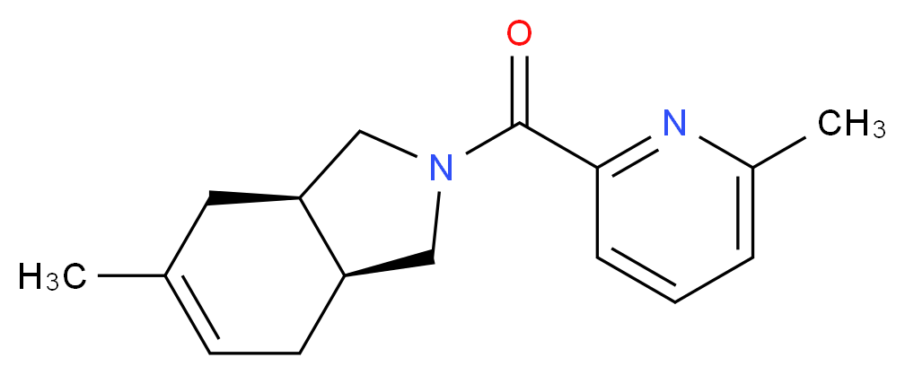 (3aR*,7aS*)-5-methyl-2-[(6-methyl-2-pyridinyl)carbonyl]-2,3,3a,4,7,7a-hexahydro-1H-isoindole_Molecular_structure_CAS_)
