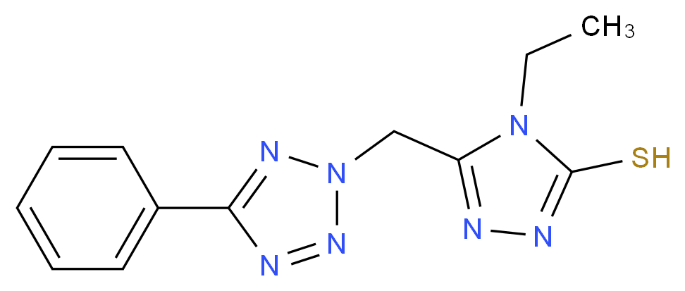4-Ethyl-5-(5-phenyl-tetrazol-2-ylmethyl)-4H-[1,2,4]triazole-3-thiol_Molecular_structure_CAS_436092-66-9)