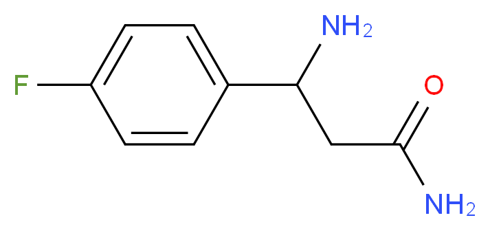 3-Amino-3-(4-fluoro-phenyl)-propionamide_Molecular_structure_CAS_)