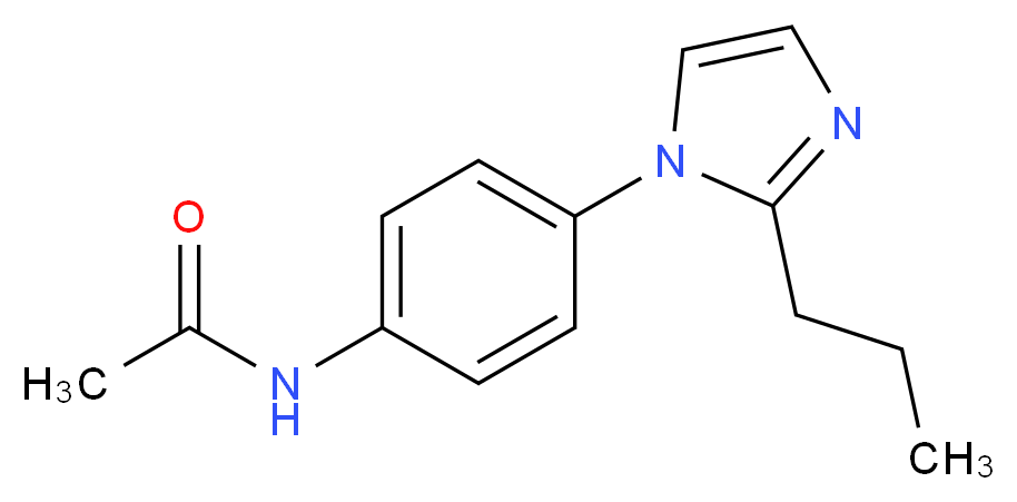 N-[4-(2-propyl-1H-imidazol-1-yl)phenyl]acetamide_Molecular_structure_CAS_)