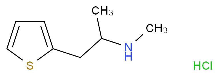 methyl[1-(thiophen-2-yl)propan-2-yl]amine hydrochloride_Molecular_structure_CAS_)